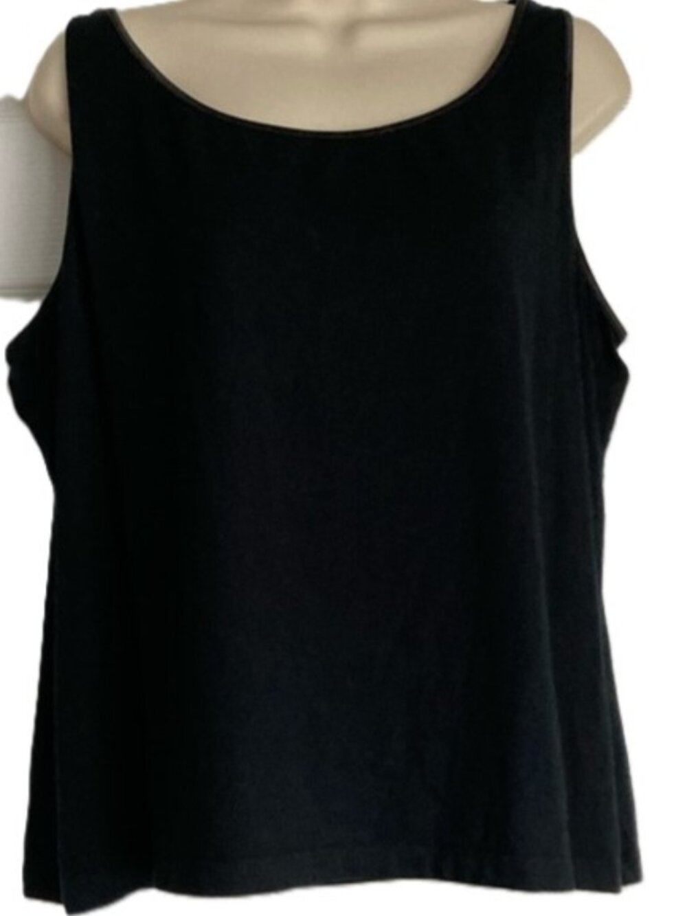 Talbots Woman Black Tank Top Sleeveless Wardrobe Staple – Women’s 2X
